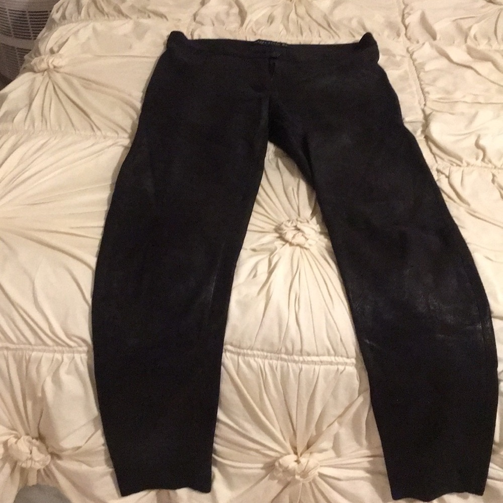 Zara faux suede leggings